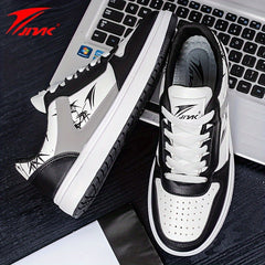 JNAK Bamboo Pattern Low Skate Shoes Lightweight Platform Sneakers
