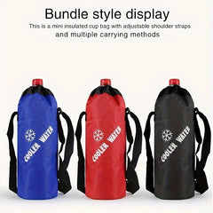 Portable Insulated Cup Cover Oxford Cloth Ice Bag Drawstring