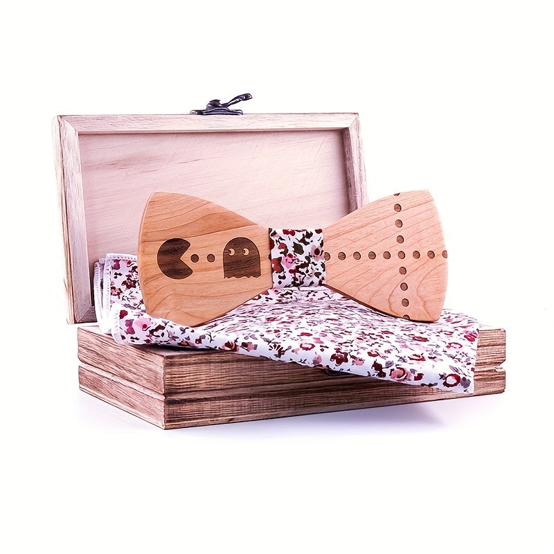 Wooden Carved Bow Tie for the Creative Individual