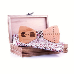 Wooden Carved Bow Tie for the Creative Individual