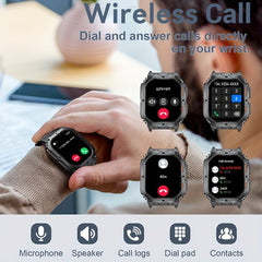 Smart Watch 4 Screen 360mAh Waterproof Sport Mode Voice Calls Music