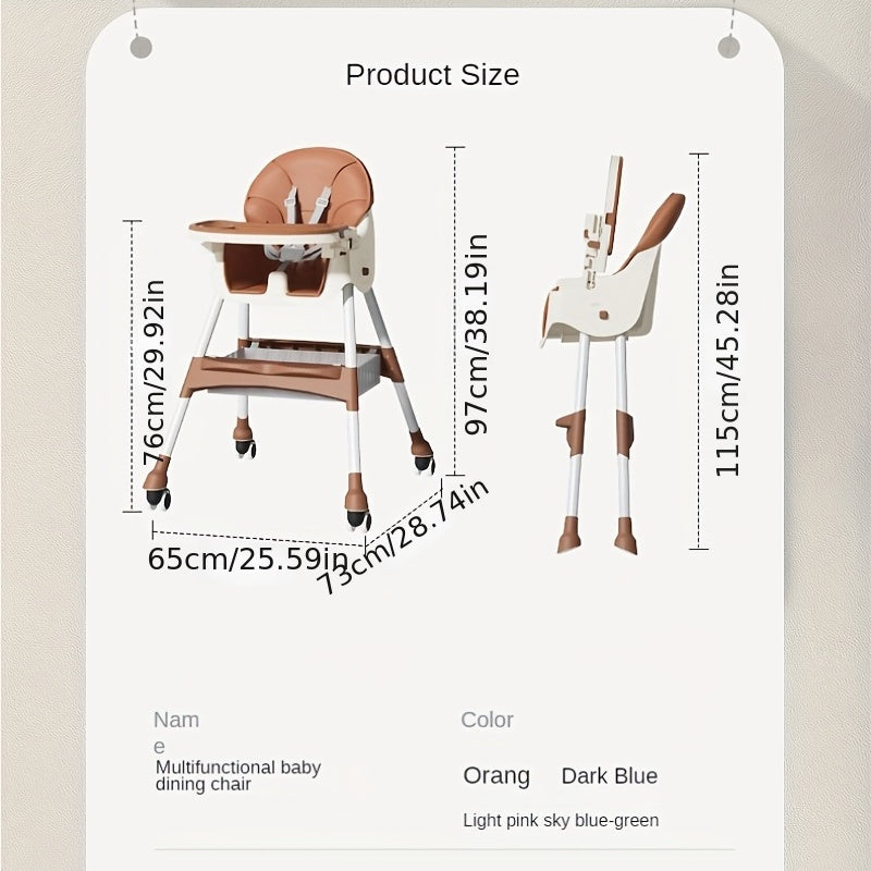 Foldable Baby Dining Chair Portable Eating Seat