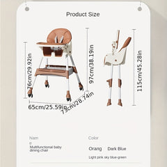 Foldable Baby Dining Chair Portable Eating Seat