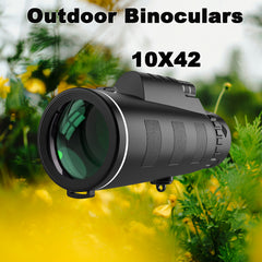 10X42 Binoculars High Definition ABS Construction Manual Focus