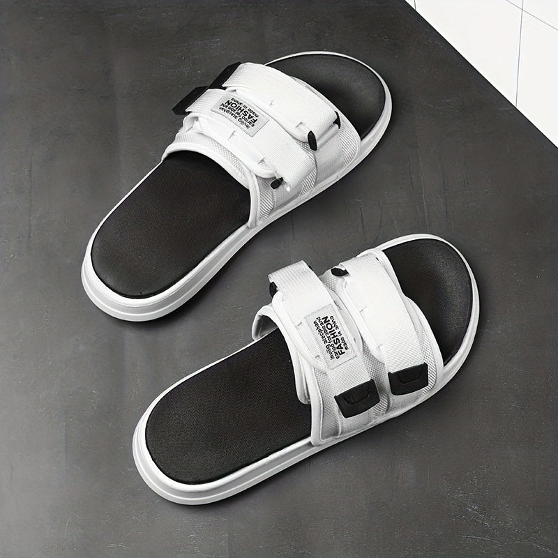 Men's Platform Slides Unisex Open Toe Slippers