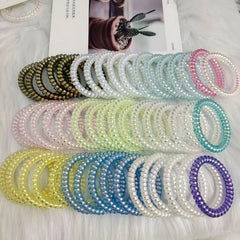 Spiral Hair Ties Ponytail Holders Coil Hair Ties for Girls Women