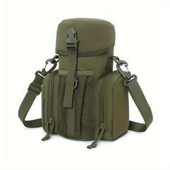 Outdoor Shoulder Bag for Hiking with Water Bottle Pouch