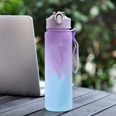 Time Marker Water Bottle Leakproof Fitness Sports Cup