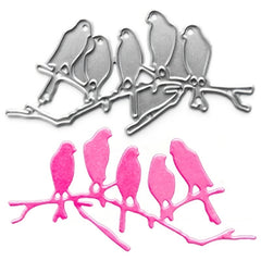 Bird Flower Metal Cutting Die for Card Making