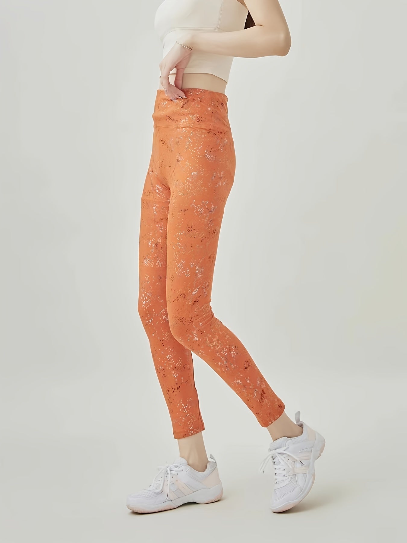 Women's High Waisted Yoga Leggings for Workout Running