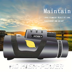 Compact HD Monocular Telescope Clear View For Wildlife Watching Hiking Camping