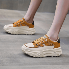 Women's Hollow Out Lace Up Platform Sneakers