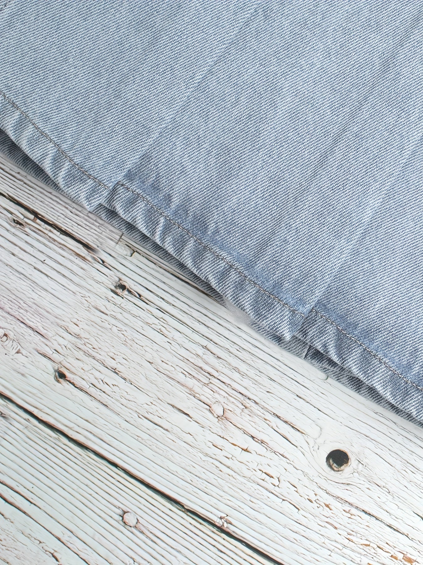 Girls Summer Denim Skirt with Button Decor