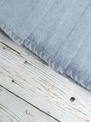 Girls Summer Denim Skirt with Button Decor