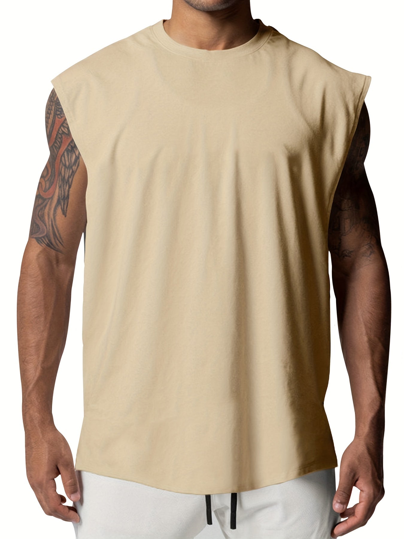 Men's Sleeveless Workout Tank Top Active Stretch Breathable Basketball Training