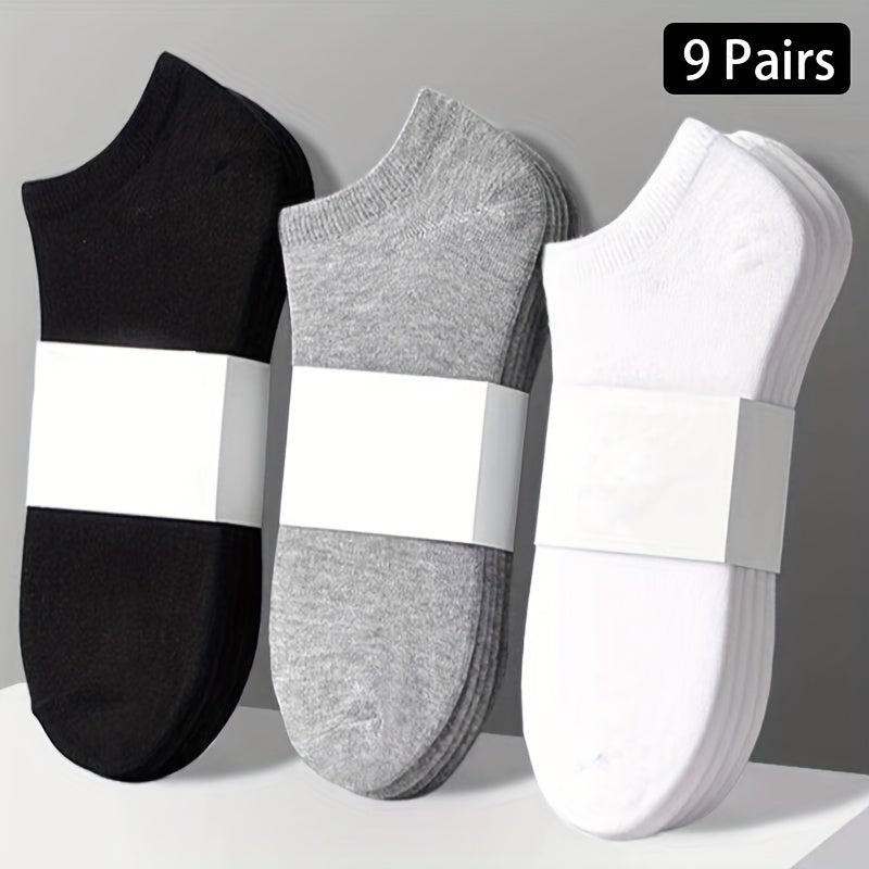 9 Pairs Soft Lightweight Ankle Socks Women's Stockings