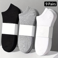 9 Pairs Soft Lightweight Ankle Socks Women's Stockings