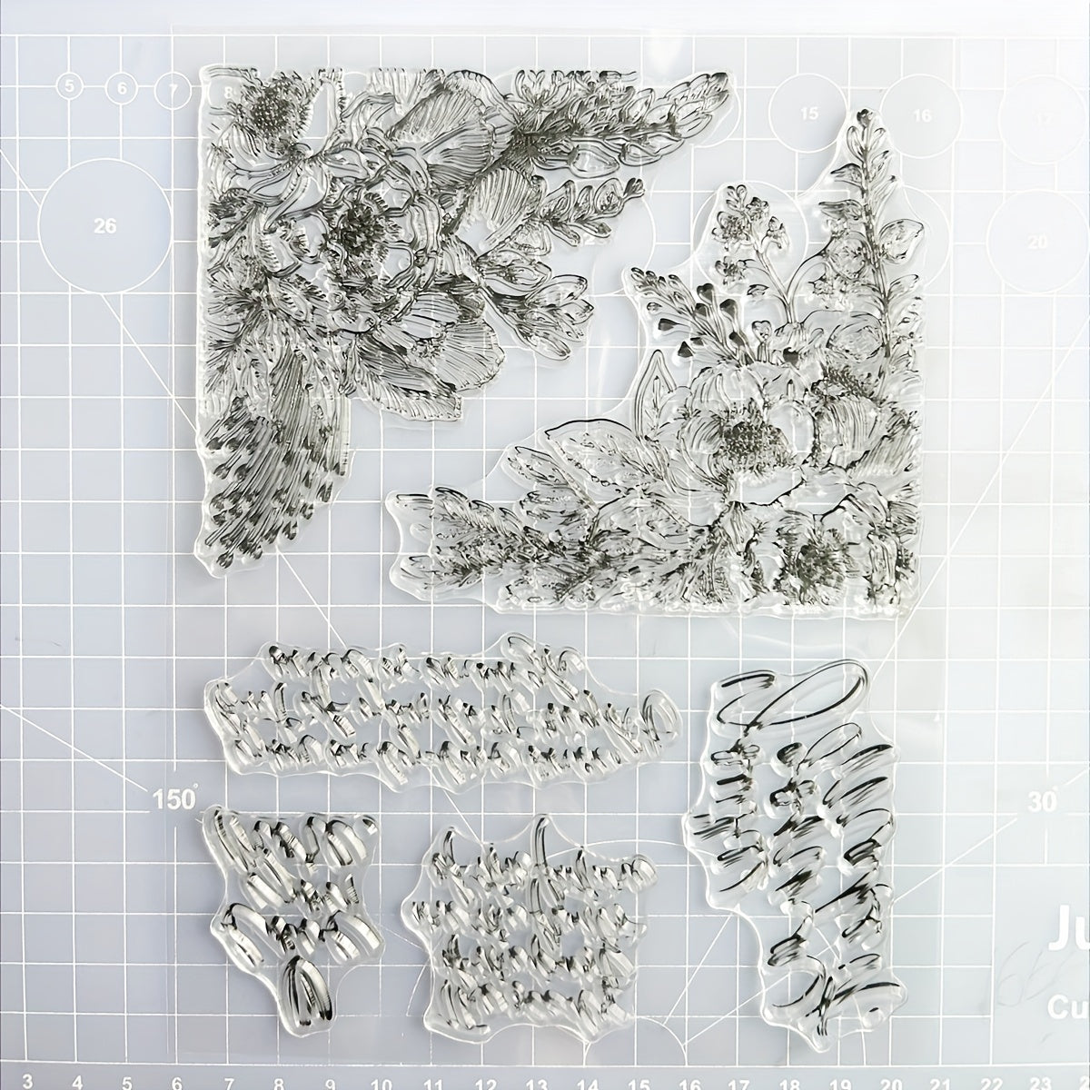 Cartoon Flower DIY Clear Stamp