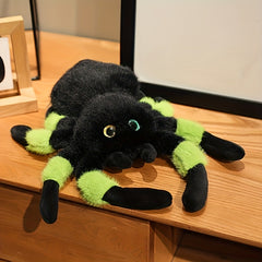 Halloween Spider Plush Toy with Expressive Eyes