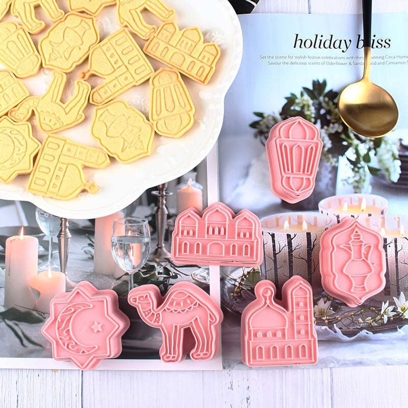 Eid Mubarak Cookie Cutter Set DIY Baking Tools for Islamic Party Decoration
