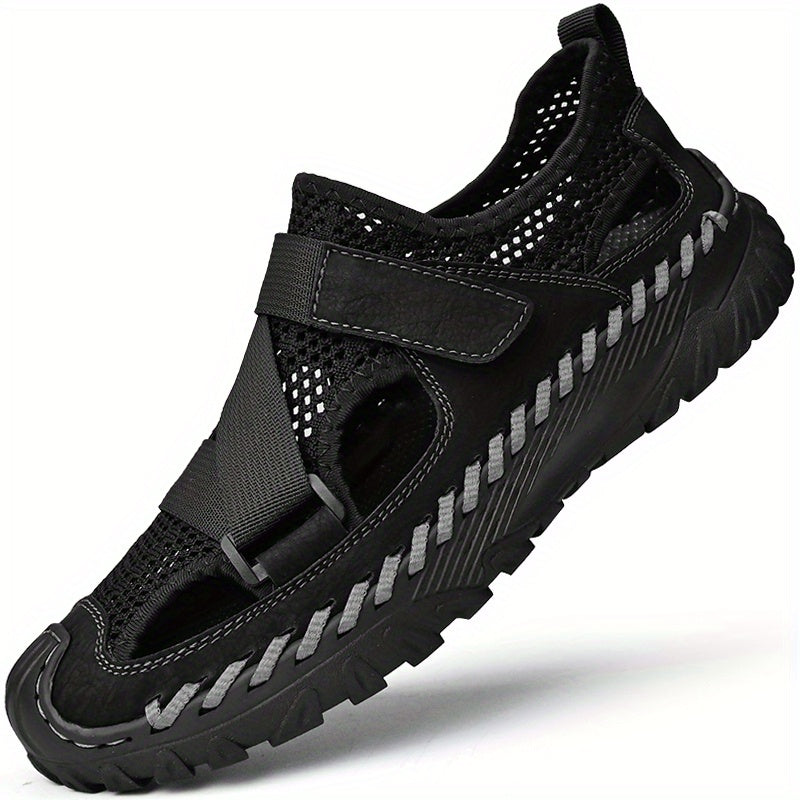 Men's Slip on Sandals Durable Non Slip Outdoor Hiking Trekking Sandals