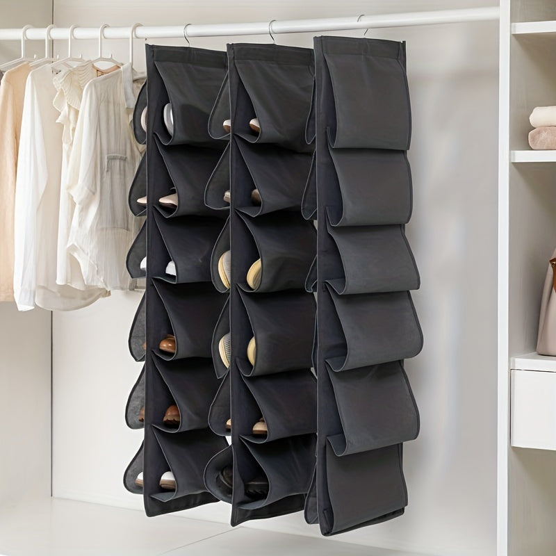 Hanging Shoes Storage Bags Double Layer Durable Space Saving Organizer