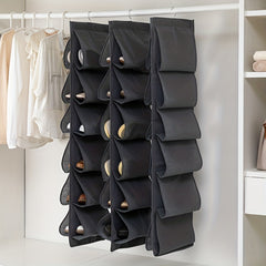 Hanging Shoes Storage Bags Double Layer Durable Space Saving Organizer