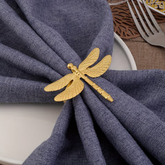 6pcs Modern Dragonfly Napkin Rings for Table Decoration