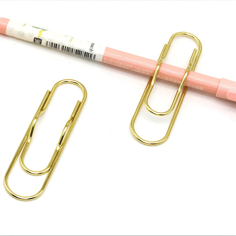 5pcs Metal Pen Clips Paper Clip Stationery Tool