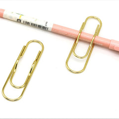 5pcs Metal Pen Clips Paper Clip Stationery Tool
