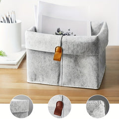 Stylish Nordic Felt Storage Basket for Home Decor