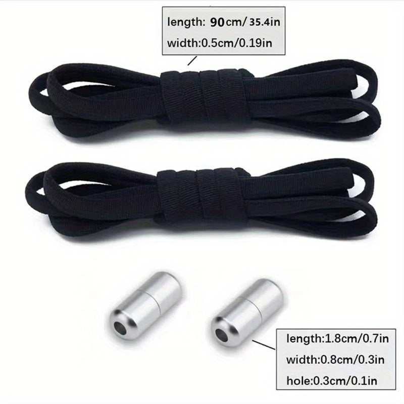 No Tie Shoelaces Locking System Spandex Ropes For Kids And Adults