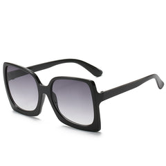 Vintage Leopard Square Sunglasses Oversized Frame Eyeglasses