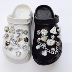 Crystal Shoe Charms Rhinestone Accessories for Birthday