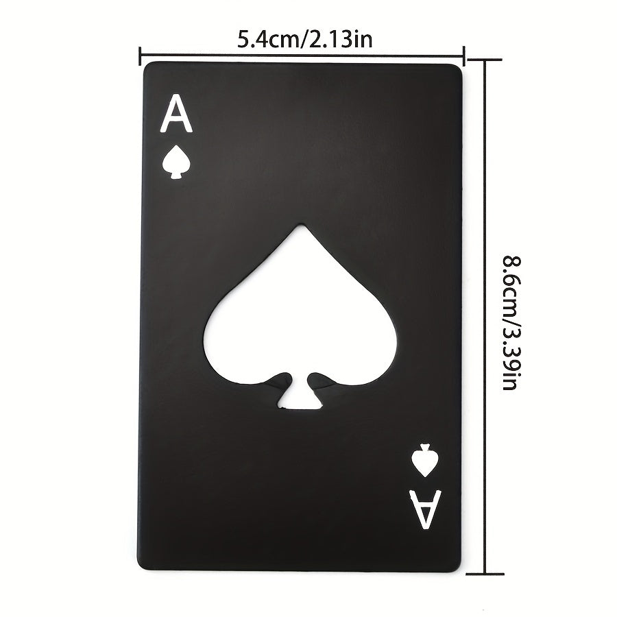 Poker Card Beer Bottle Opener Stainless Steel Halloween Party Supplies