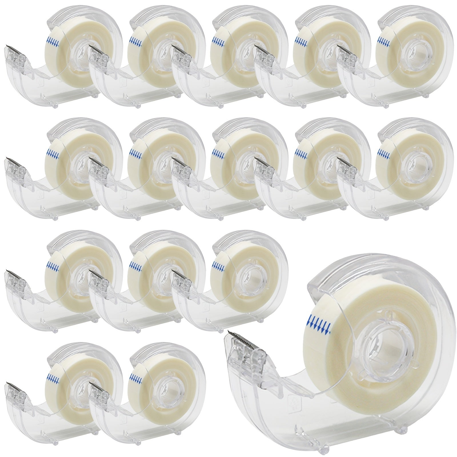Clear Tapes & Dispensers 16 Pack 6 Pack 1x25 6m Transparent Refills Office Tape