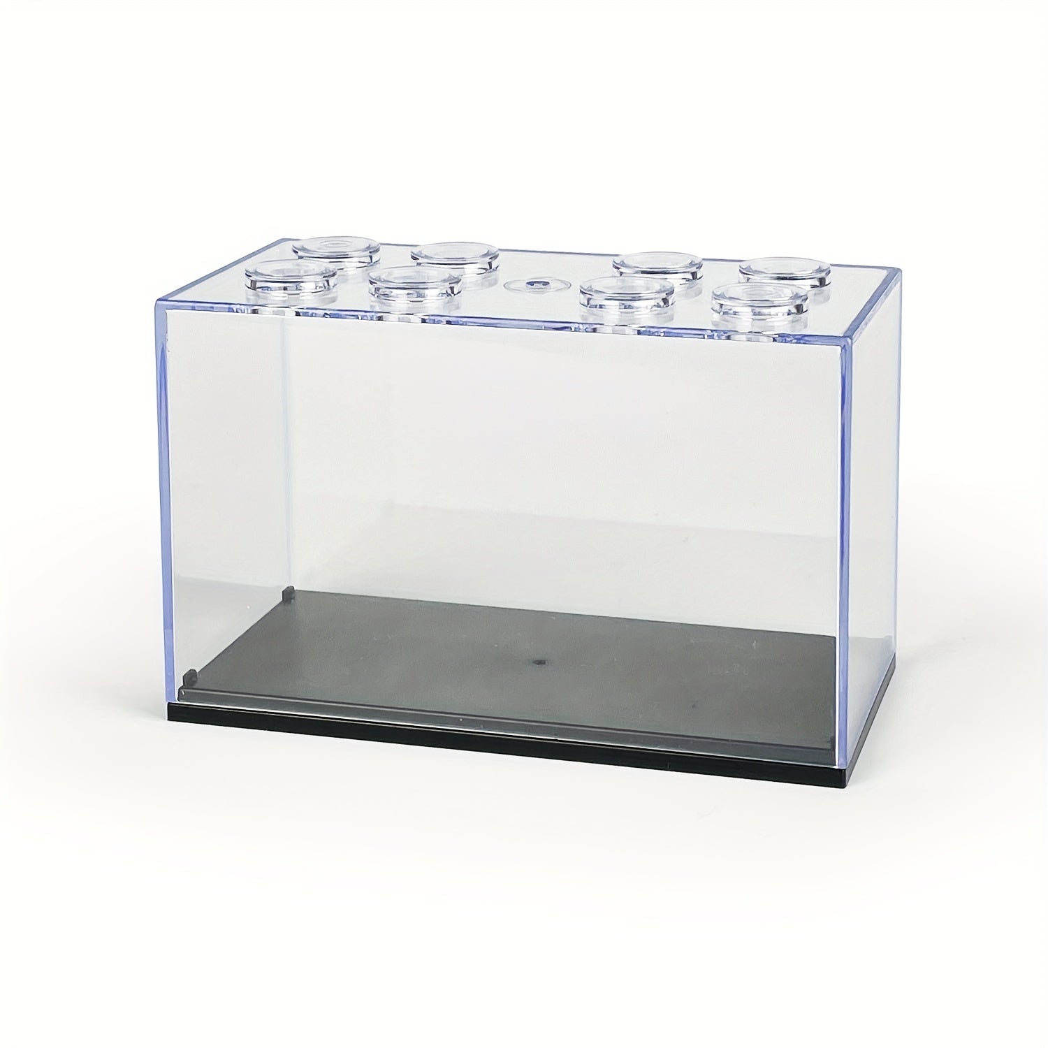 Transparent display box for building block collection