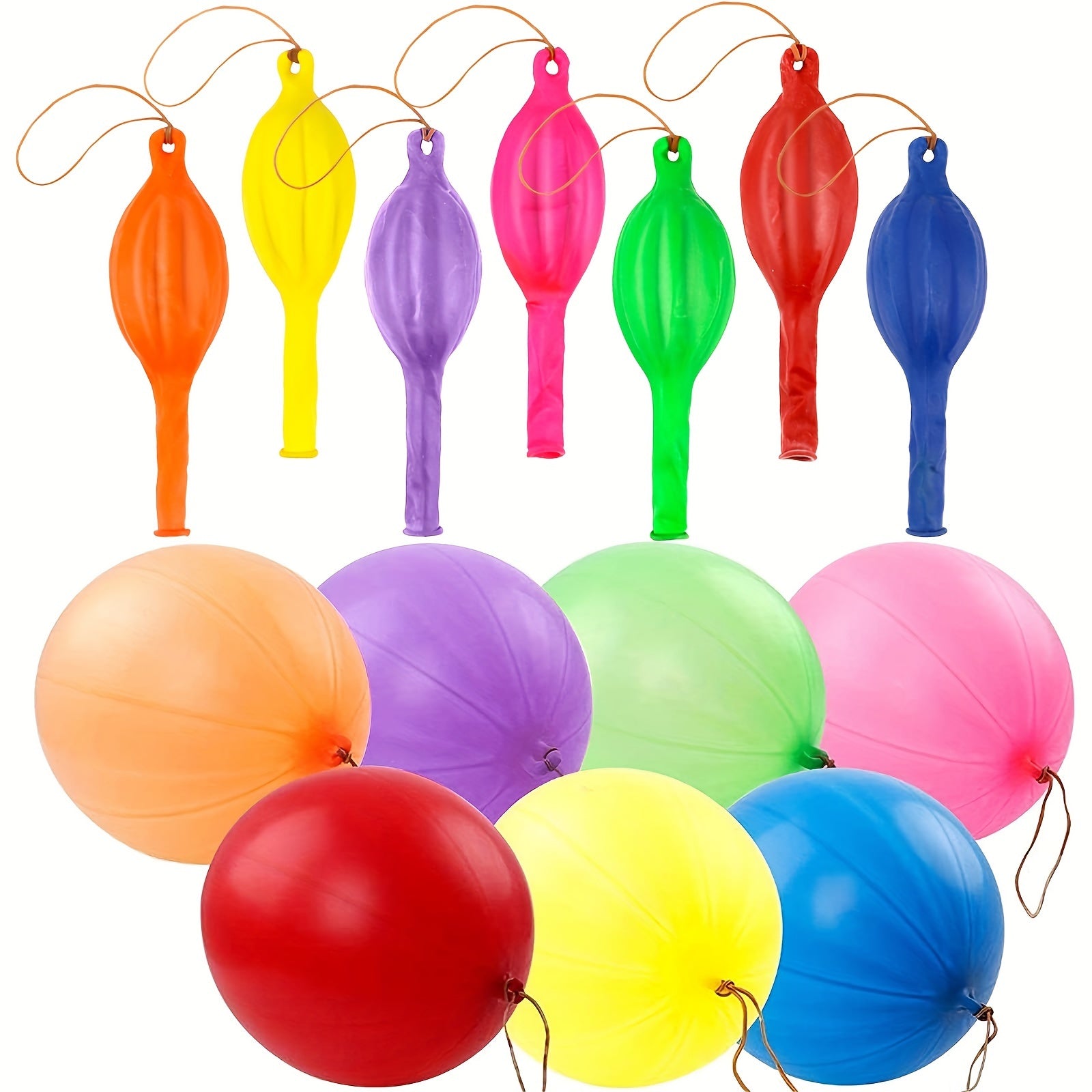 46pcs Punch Balloons Assorted Party Favors Bounce Balloons For Birthday Party