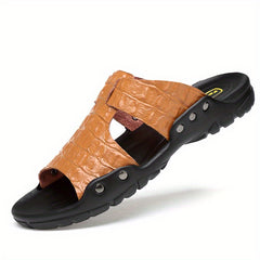 Men's Wear resistant Non Slip Comfy Slides Beach Shoes Summer
