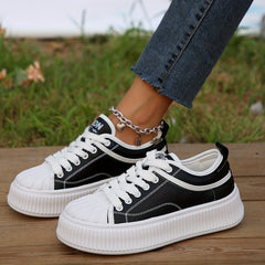 Women's Thick Bottom Outdoor Flat Shoes, Non Slip Sport Shoes