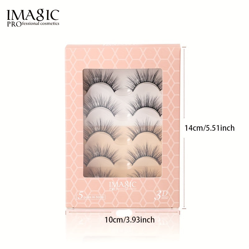 5 Pairs Self Adhesive False Eyelashes Natural Thick Simulation Reuse Eye Lashes