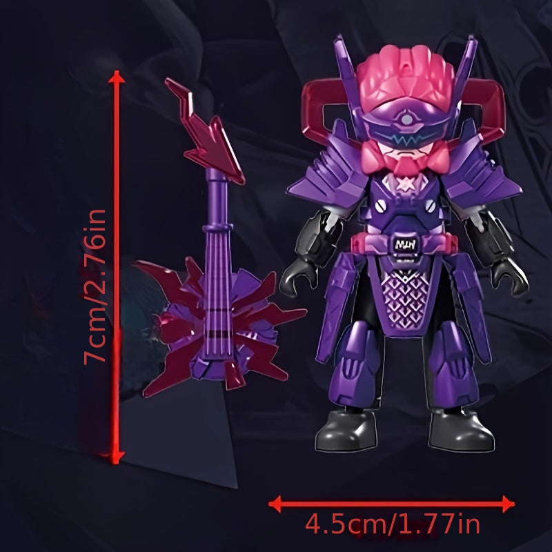 Mecha Warrior Splicing Statue with Weapons