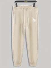 Cat Butterfly Print Men's Drawstring Sweatpants Casual Trousers