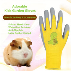 2 Pairs Safety Garden Gloves Knitted Elastic Liner Water Dirt Resistant