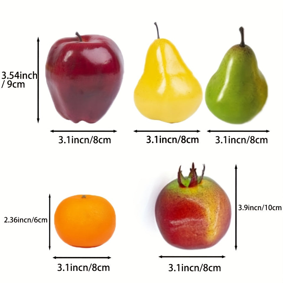 6pcs Realistic Artificial Fruit Set for Home Kitchen Party Decoration