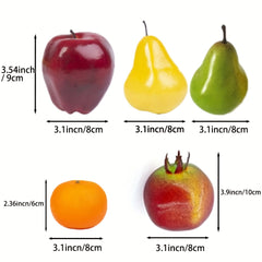 6pcs Realistic Artificial Fruit Set for Home Kitchen Party Decoration
