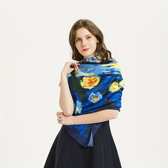 THE STARRY NIGHT Silk Tube Top Bandana