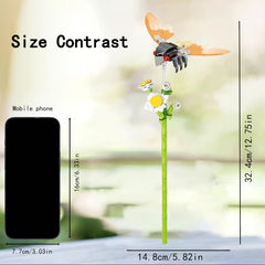 Building Block Insect Flower Series Ornament