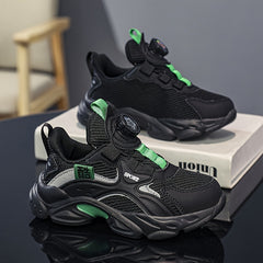 Boy's Reflective Chunky Shoes With Rotating Buckle
