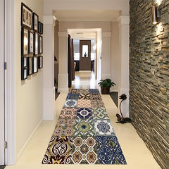 Boho Abstract Runner Rug Soft Anti-Fouling Hallway Kitchen Mat